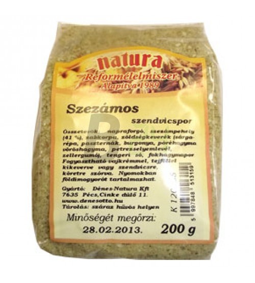Natura szendvicskrémpor szezámos (200 g) ML003081-34-10