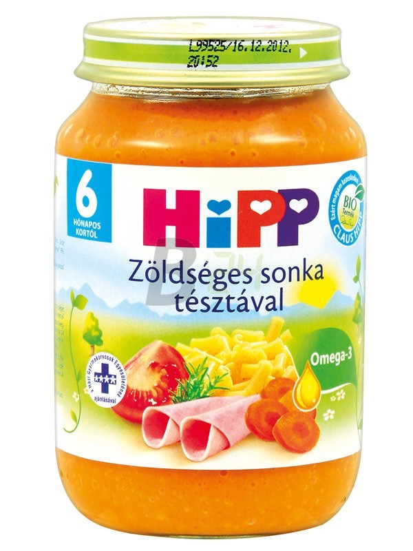 Hipp 6210 zöldséges sonka tésztával (190 g) ML005674-10-2