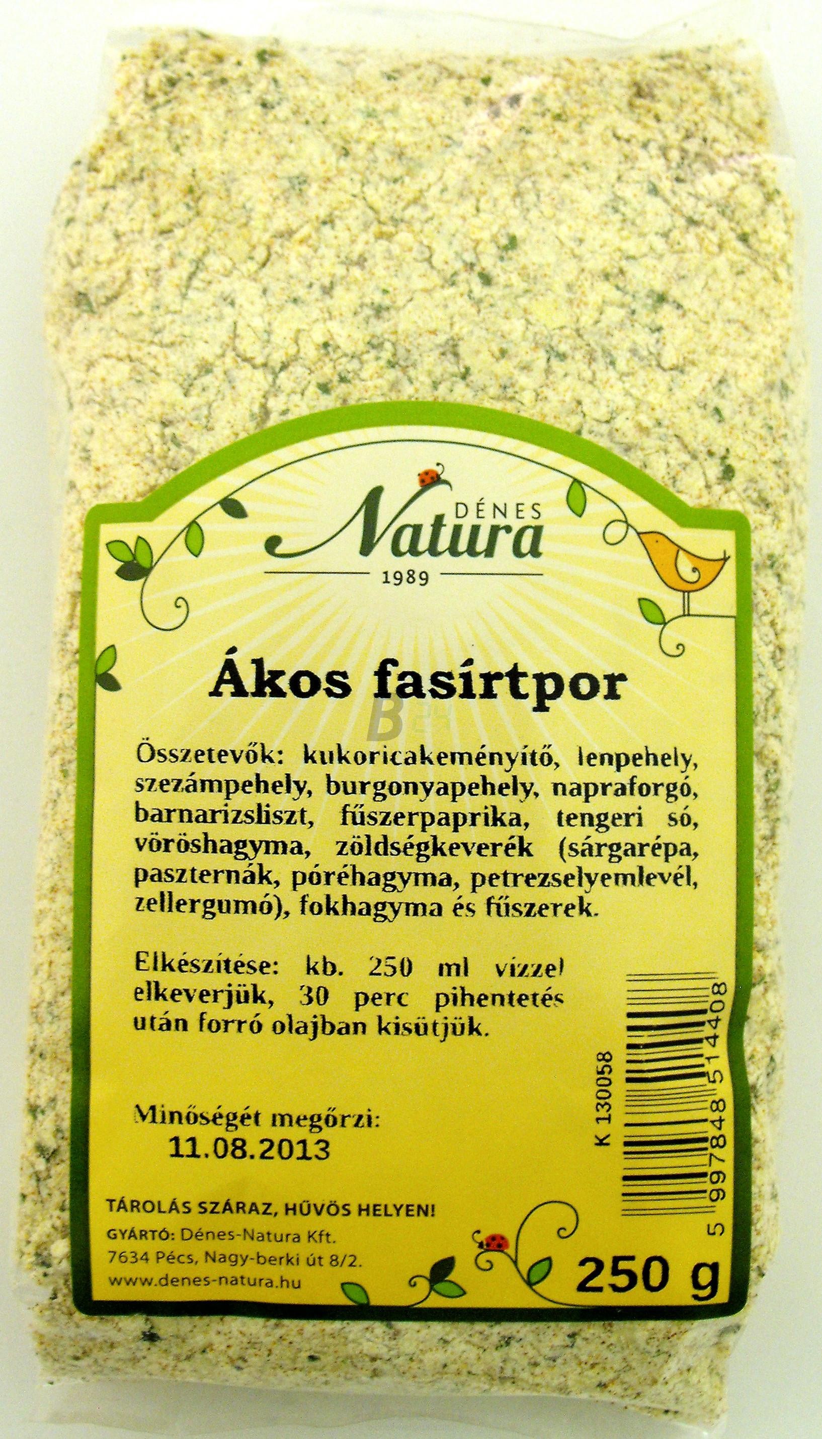 Natura fasírtpor ákos 250 g (250 g) ML018676-34-10