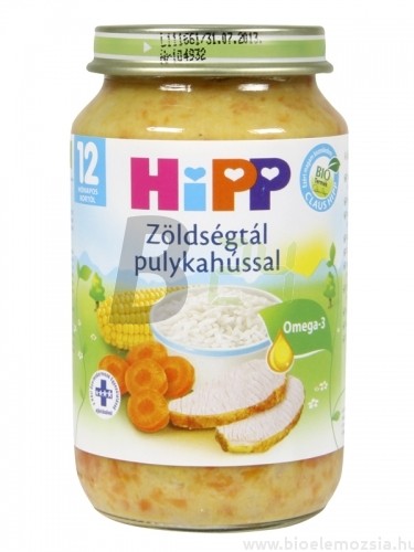 Hipp 6813 zöldségtál pulykahússal (220 g) ML020404-8-10