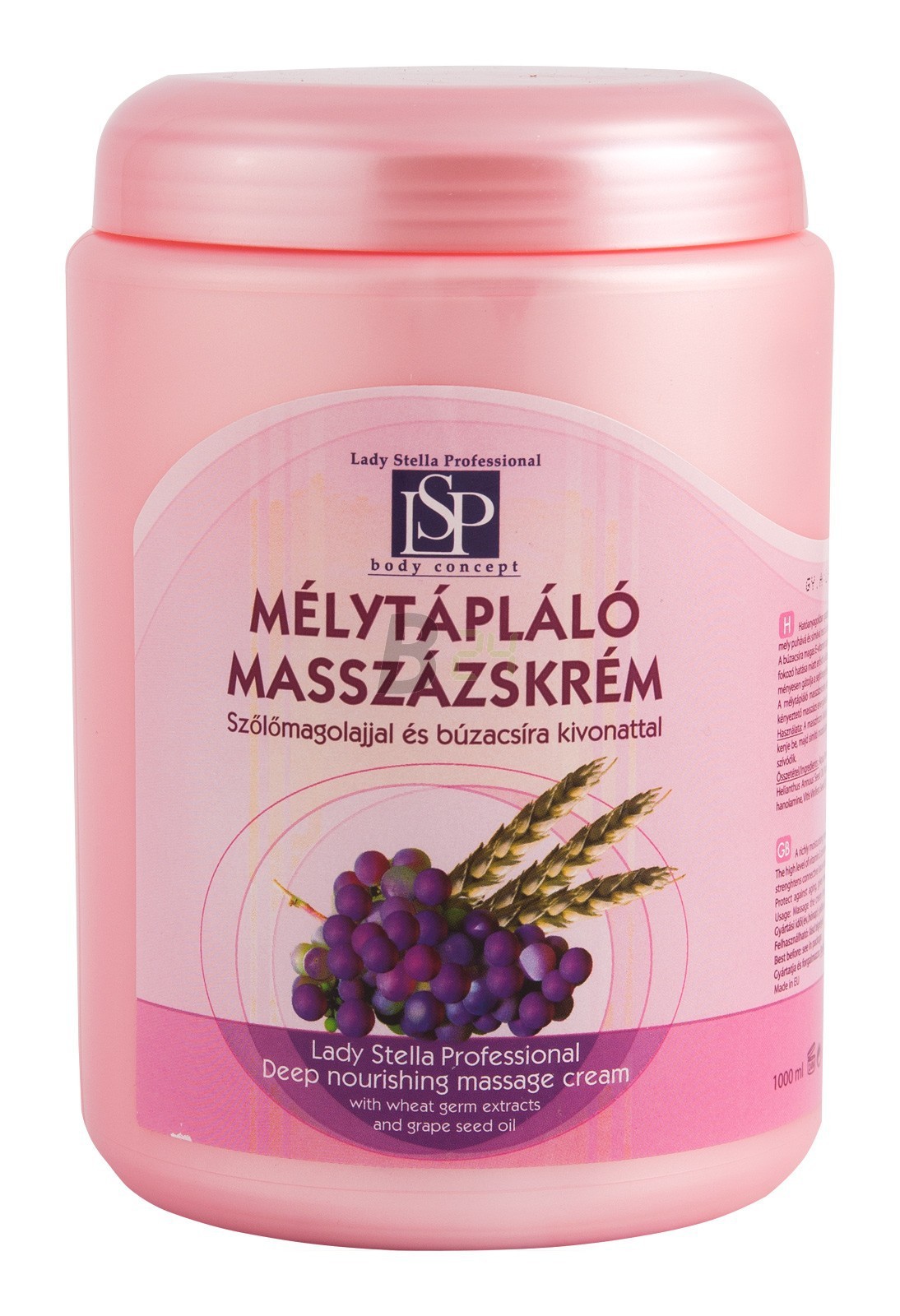 Lsp mélyt. masszázskrém búzacs.+szőlőmag (1000 ml) ML020777-24-8