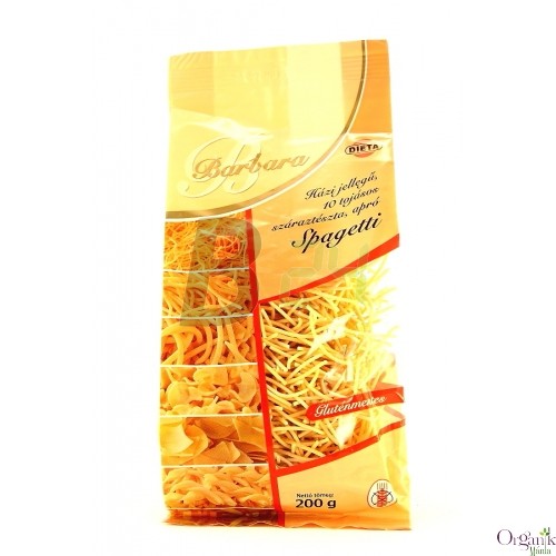 Barbara gluténmentes tészta spagetti (200 g) ML035085-9-11