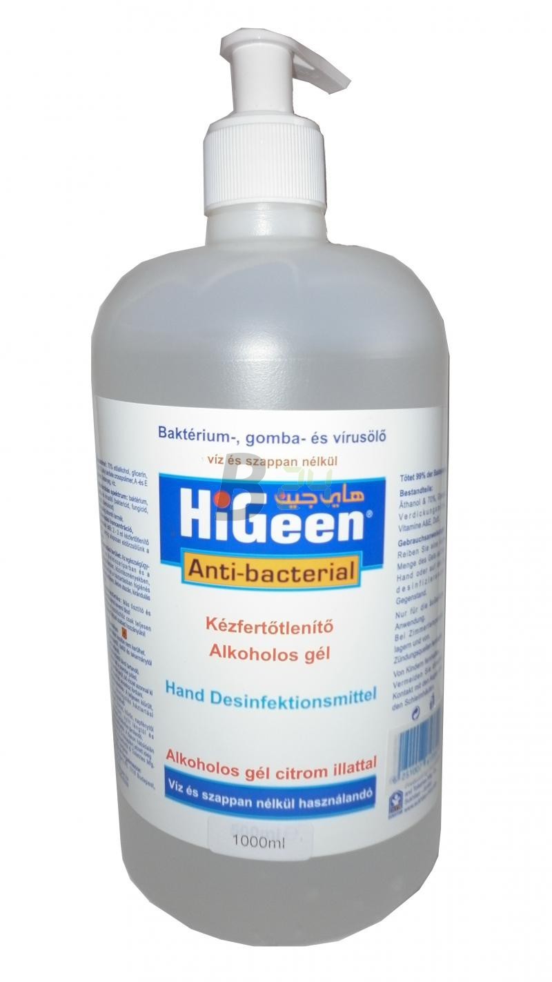 Higeen alk. kézfert. gél pumpás 1000 ml (1000 ml) ML038279-21-8