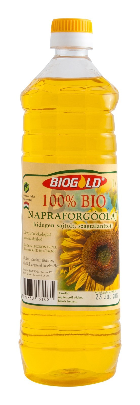 Biogold bio napraforgó olaj (1000 ml) ML043331-7-4
