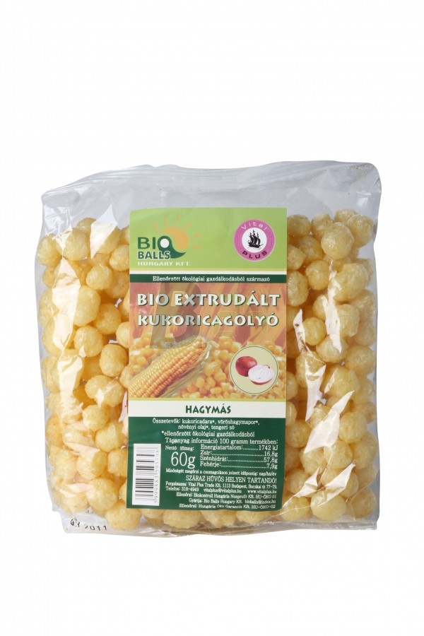 Vitalplus bio kukoricagolyó hagymás (60 g) ML054192-8-4