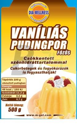 Dia-wellness vaníliás pudingpor főzős (500 g) ML056838-37-2