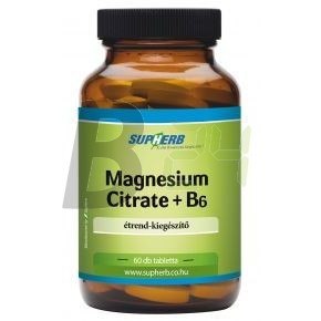 Supherb magnesium citrate+b6 tabletta (60 db) ML058820-33-8