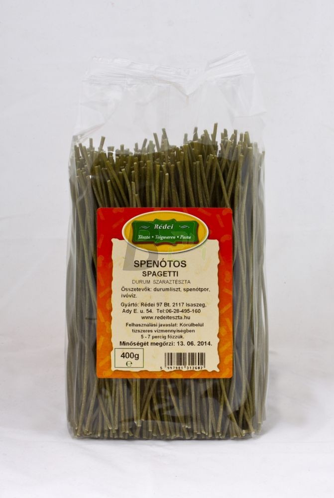 Rédei tészta durum spenótos spagetti (400 g) ML071964-33-12