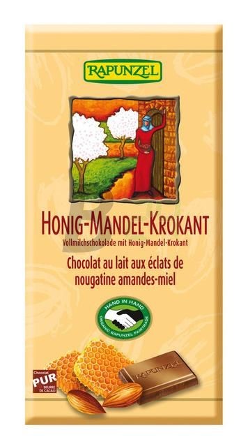 Rapunzel bio tejcsokoládé méz-mandula (100 g) ML075157-21-2