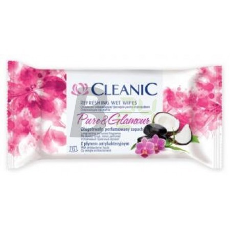 Cleanic törlőkendő pure & glamour (15 db) ML078328-23-4