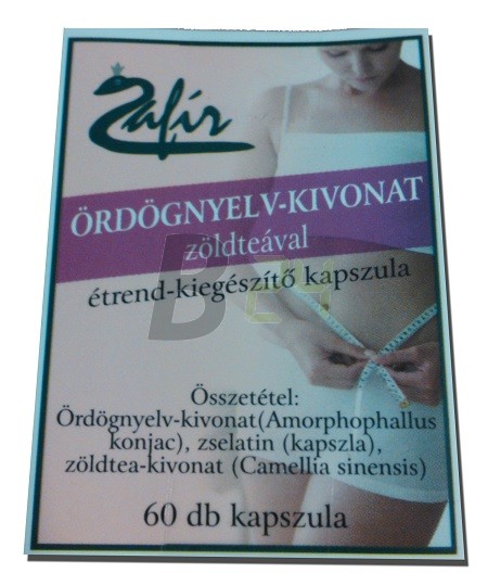 Zafir ördögnyelv kapszula zöldteával (60 db) ML078797-34-1