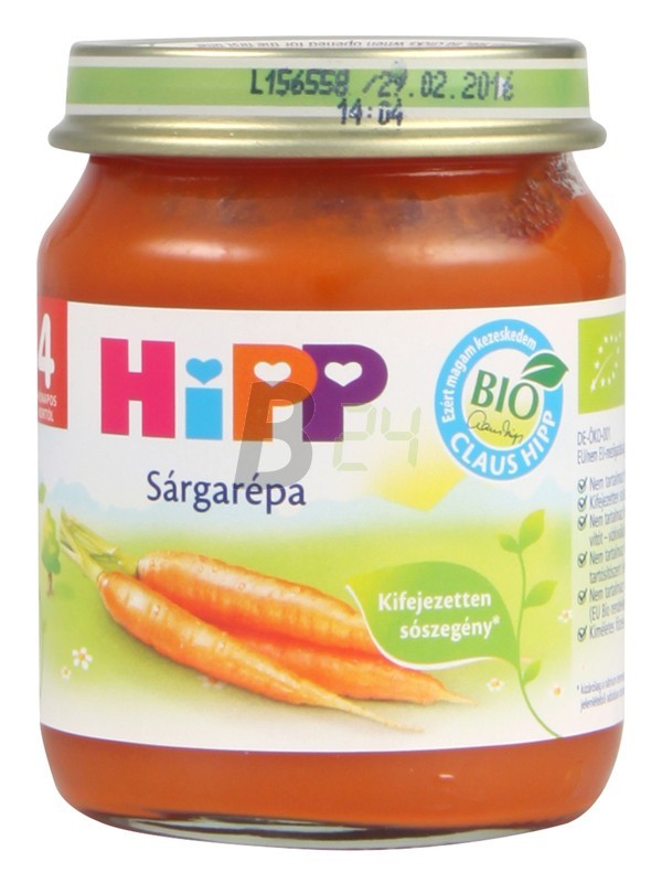Hipp 4010 bio sárgarépa (125 g) ML078842-10-2